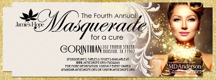 Join us for the 4th Annual Jamie’s Hope Masquerade